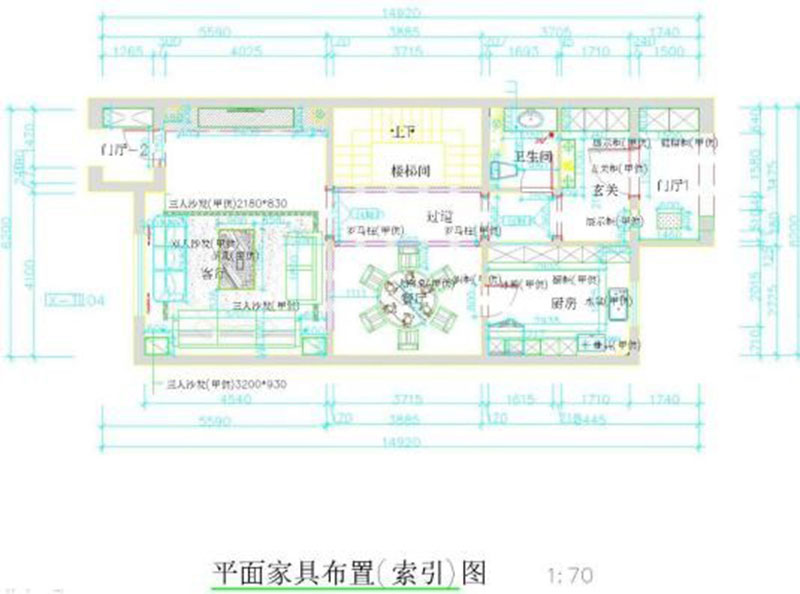 潮白河孔雀城 歐式風(fēng)格戶型圖裝修效果圖